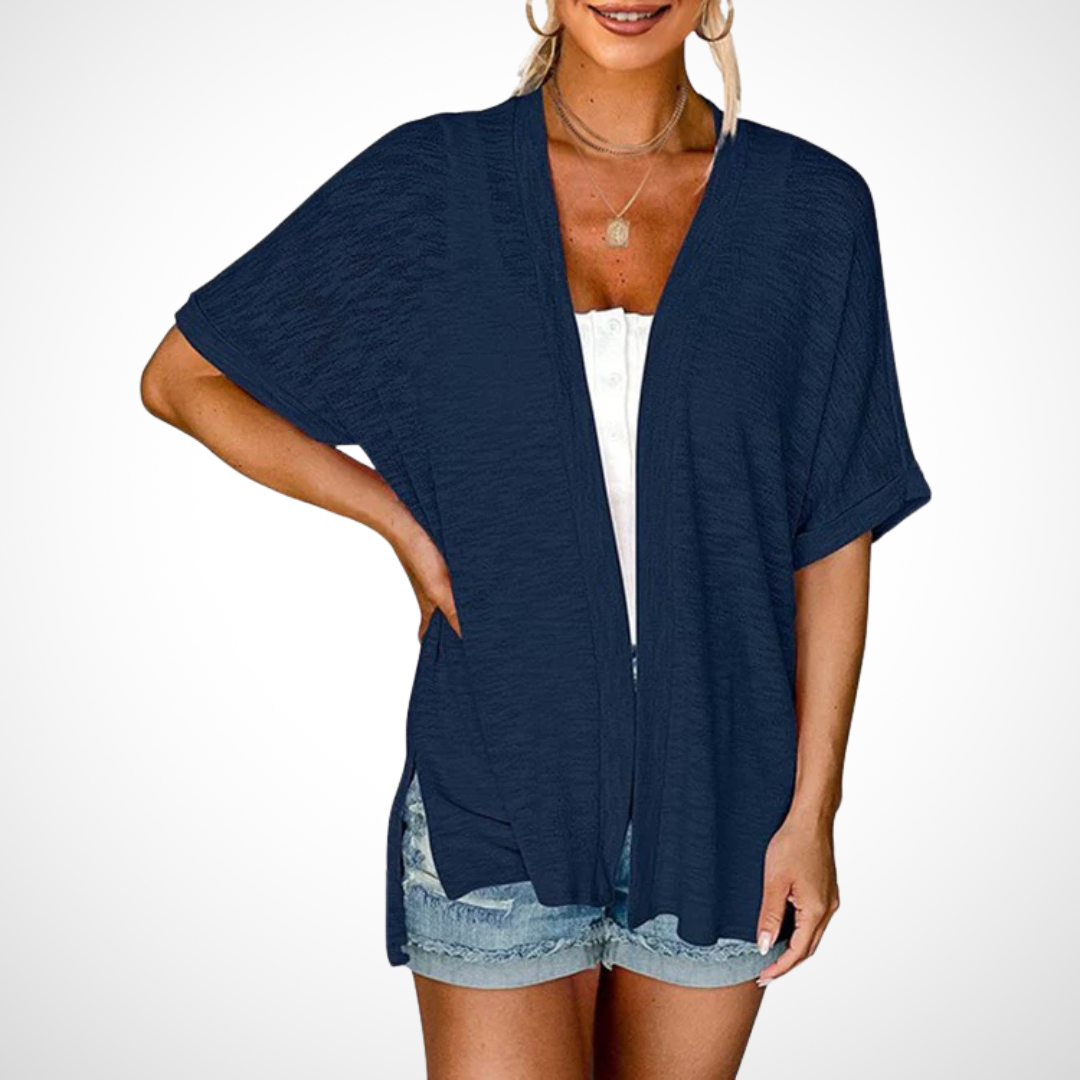 Ruth™ | Chic Flowing Short Sleeve Cardigan