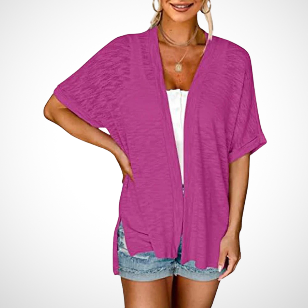 Ruth™ | Chic Flowing Short Sleeve Cardigan