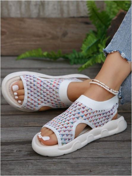 Luna | Women's Casual Open-Toe Slip-On Platform Sandals