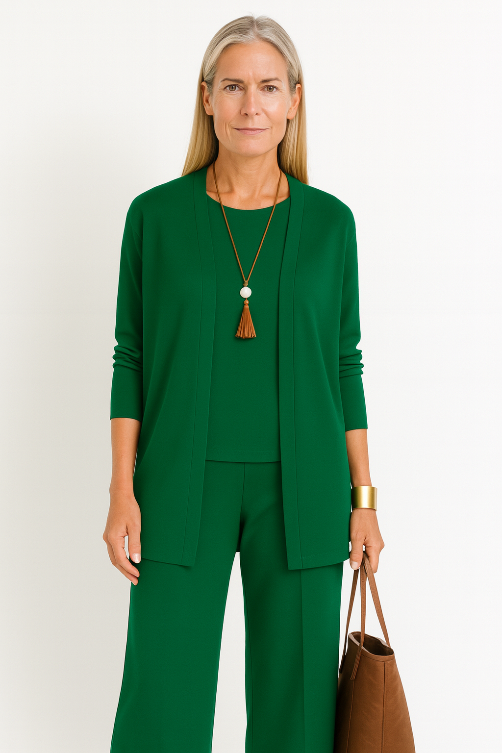 Blair | Women's 3-Piece Set: Cardigan, Tank Top & Wide-Leg Pants