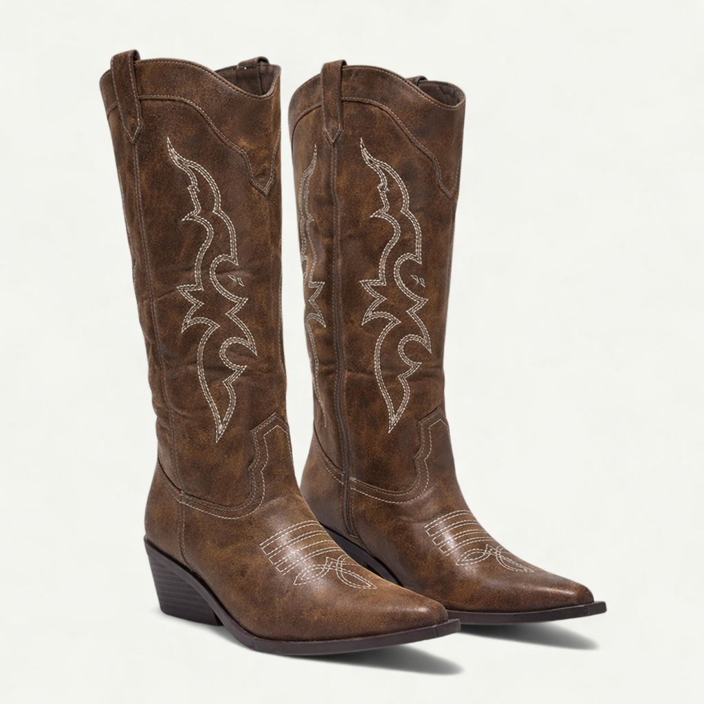 Mella™ Women's Western Calf High Pointed Toe Boots