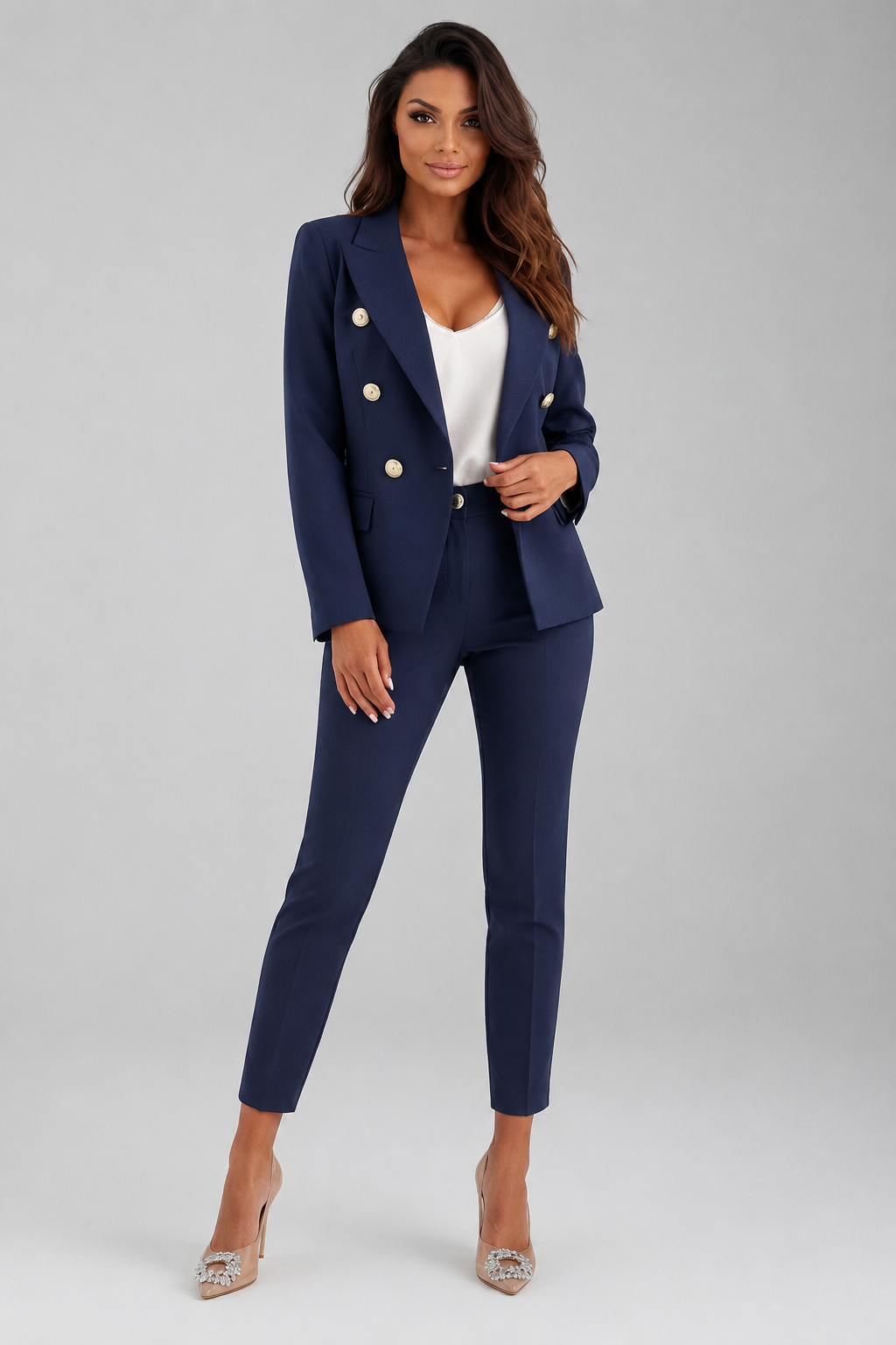 Scarlett | Women's Double-Breasted Blazer and Trousers Set