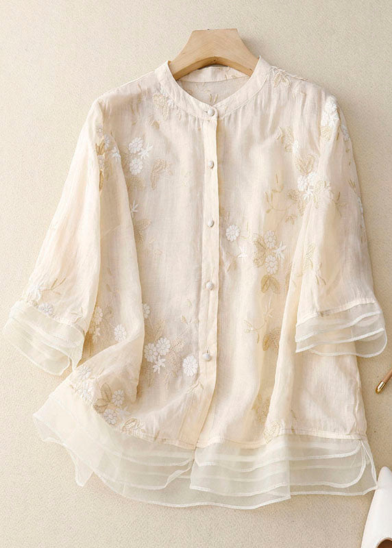 Kourtney™ | Elegant Floral Accent Blouse