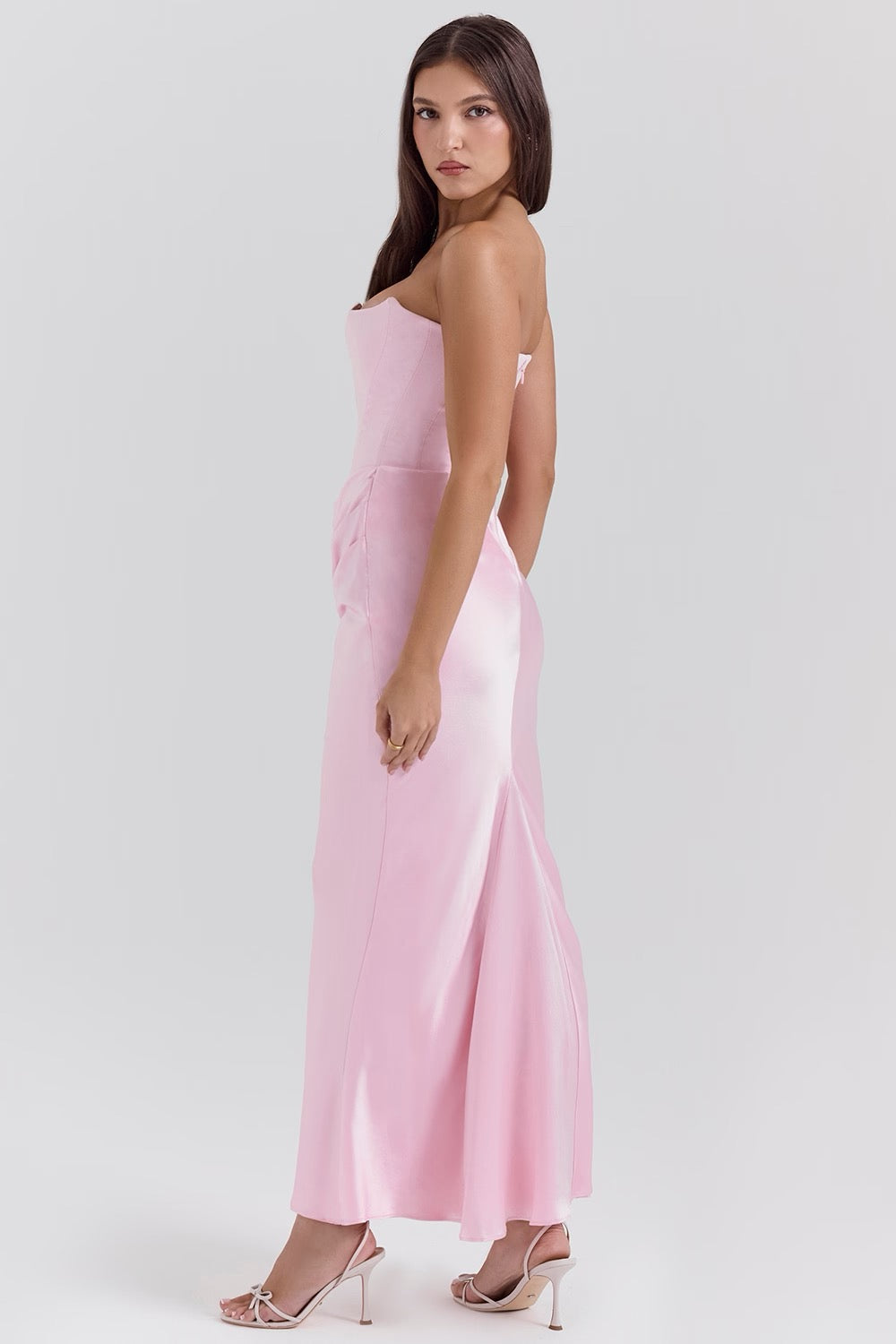 Camellia | Strapless Lace Evening Dress for Women - Perfect for Wedding Guests