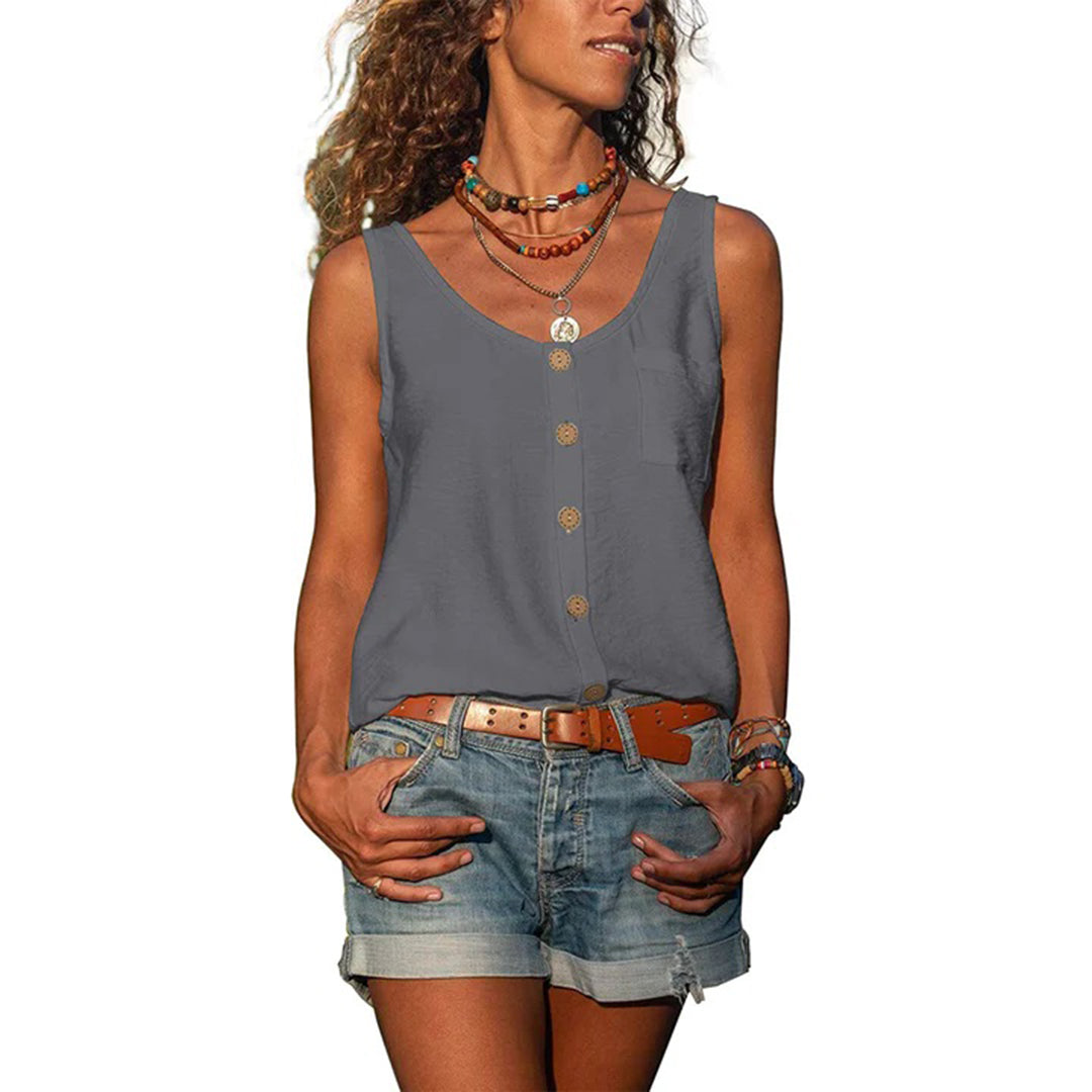 Gwen™ | Relaxed Fit Sleeveless Casual Top