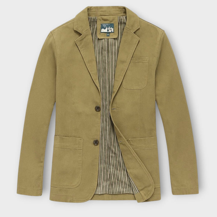 Men’s Cotton Blazer-Style Casual Jacket