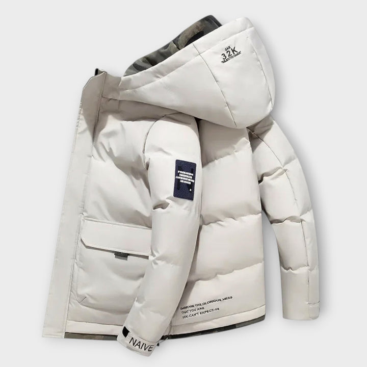 Men’s Insulated Winter Parka Jacket with Hood