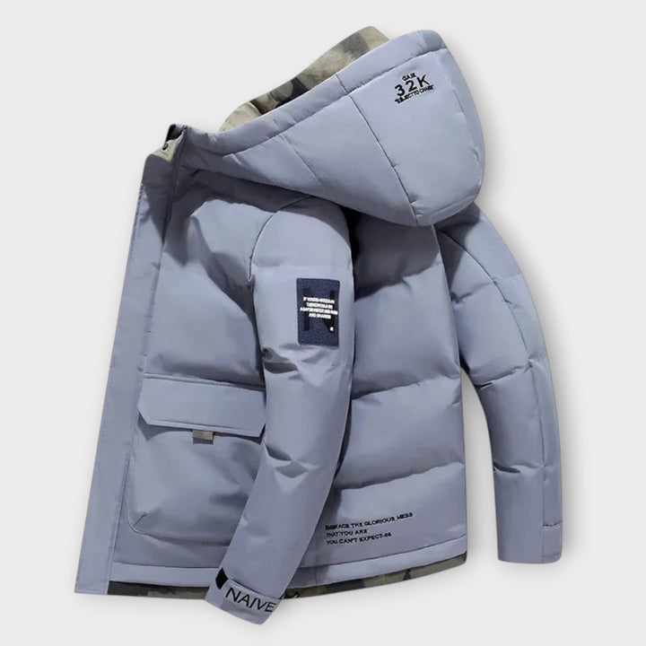 Men’s Insulated Winter Parka Jacket with Hood