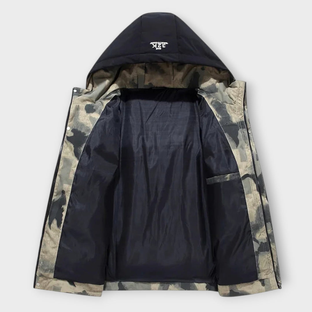 Men’s Insulated Winter Parka Jacket with Hood