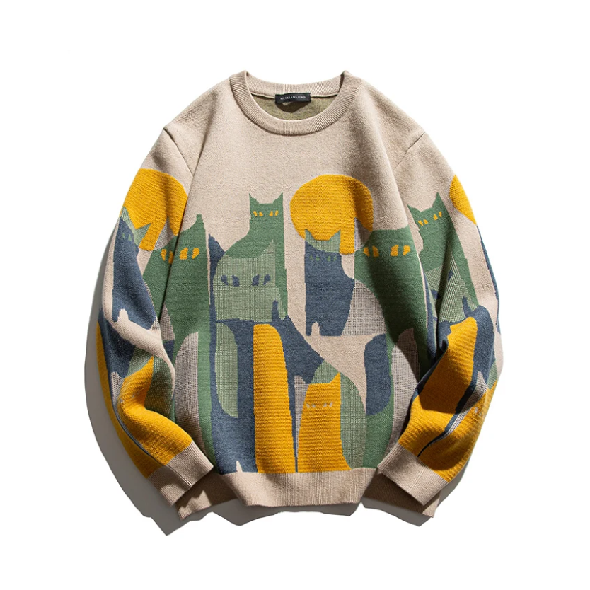 Felix™ | Cat Sweater Under the Moonlight