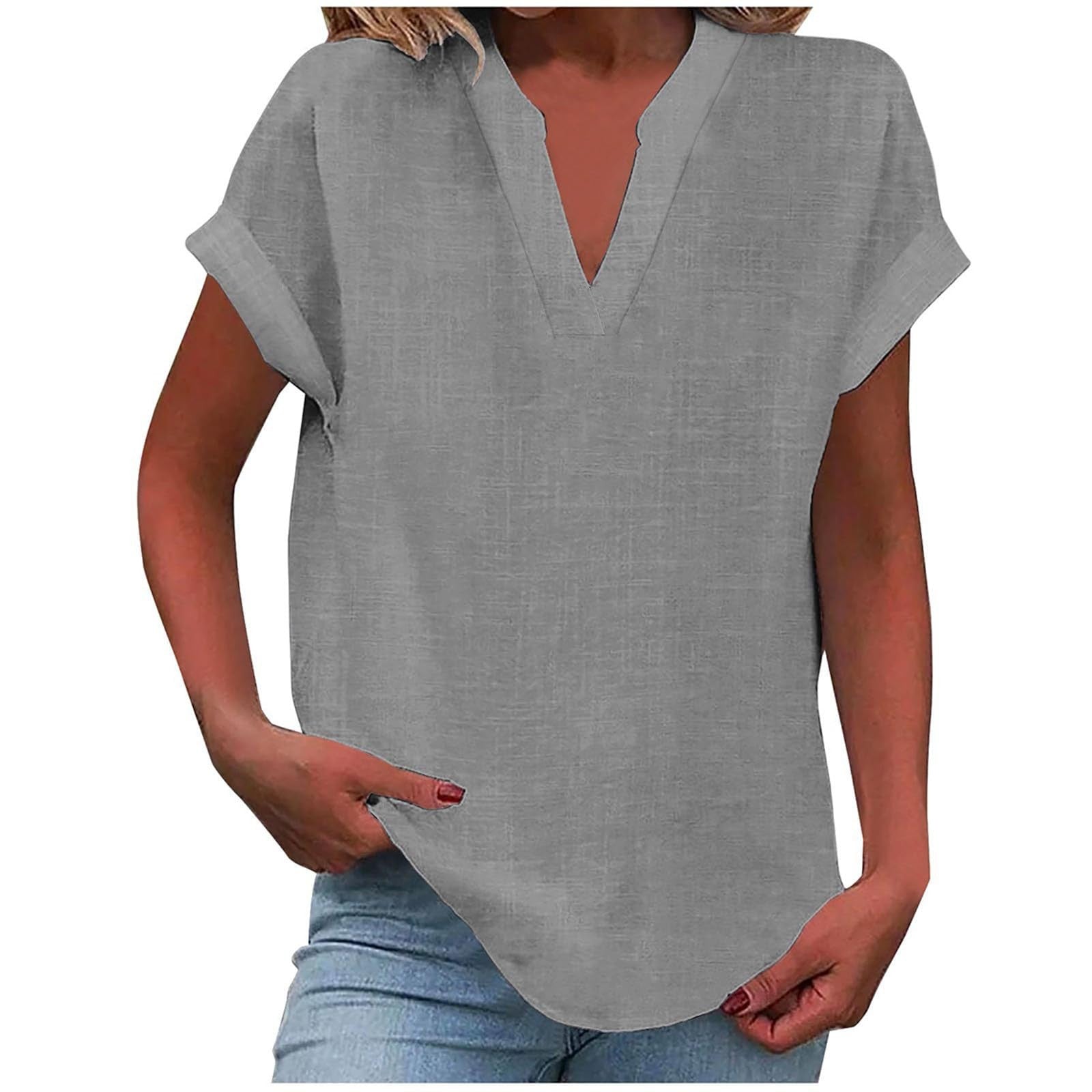 Lexi™ | Casual V-Neck Blouse