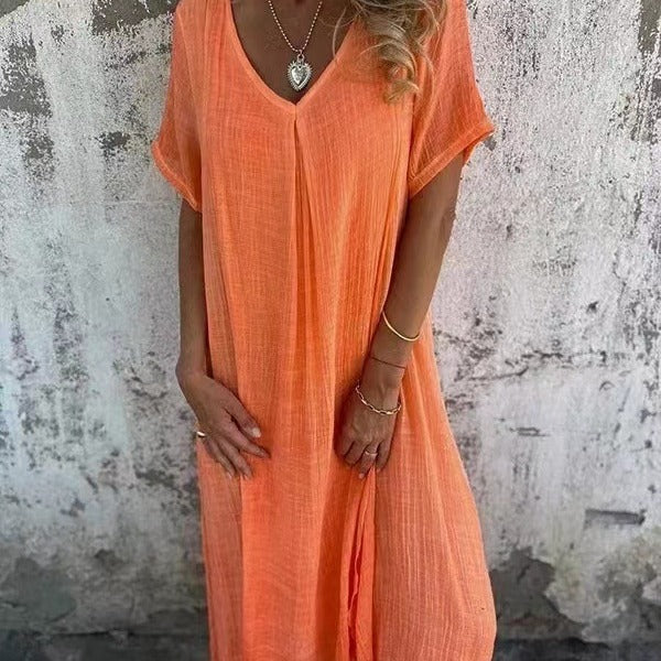 Amy™ | Relaxed V-Neck Dress