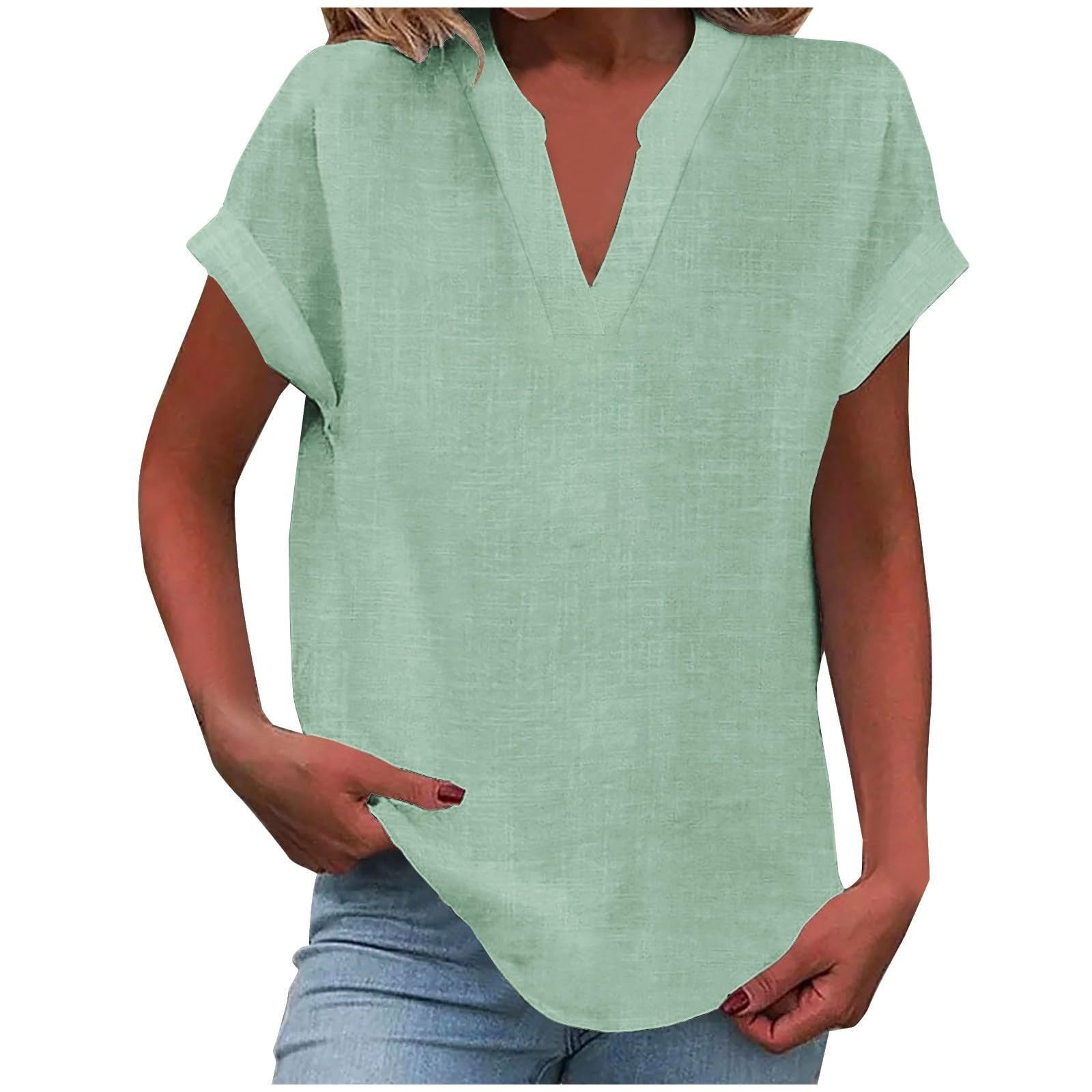 Lexi™ | Casual V-Neck Blouse