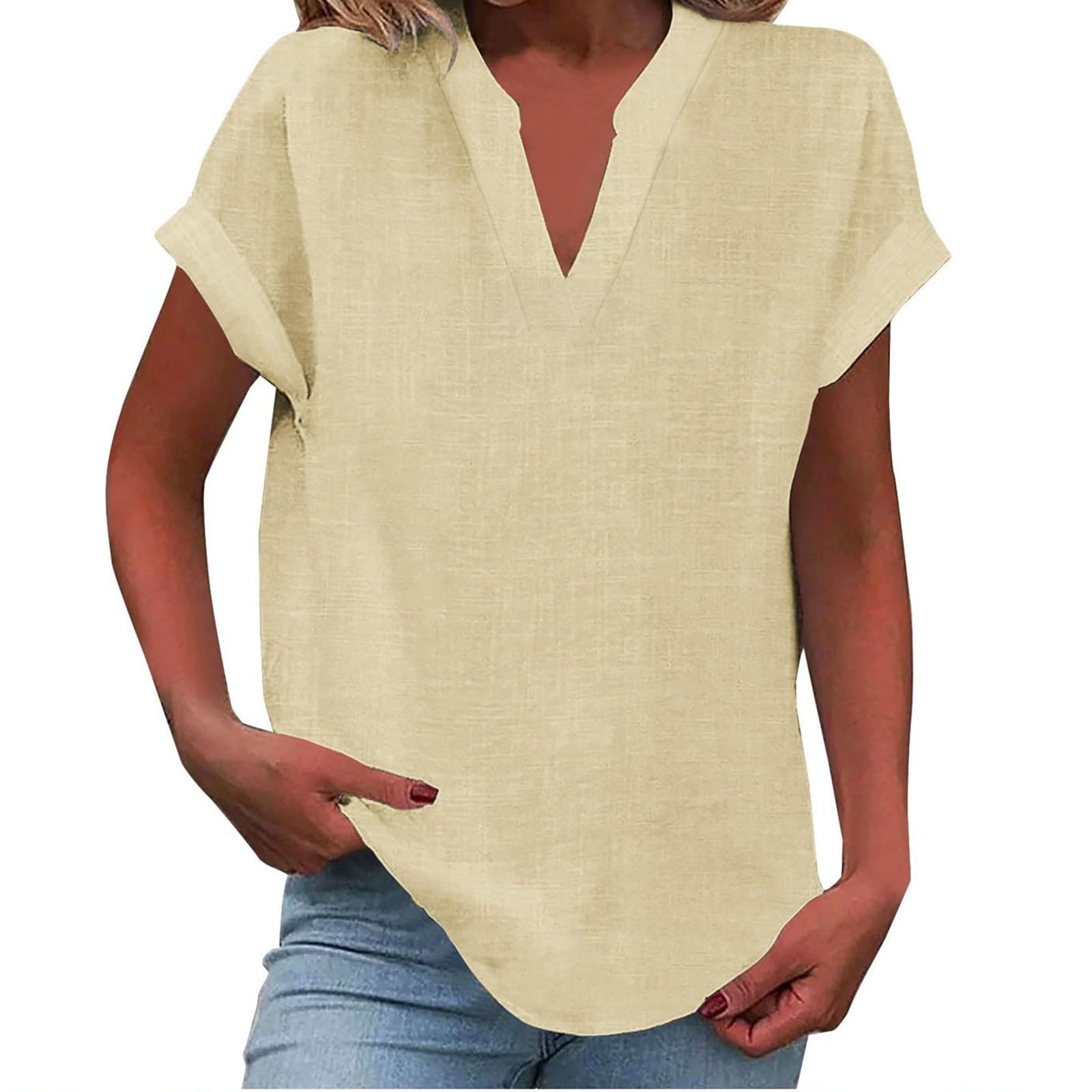 Lexi™ | Casual V-Neck Blouse