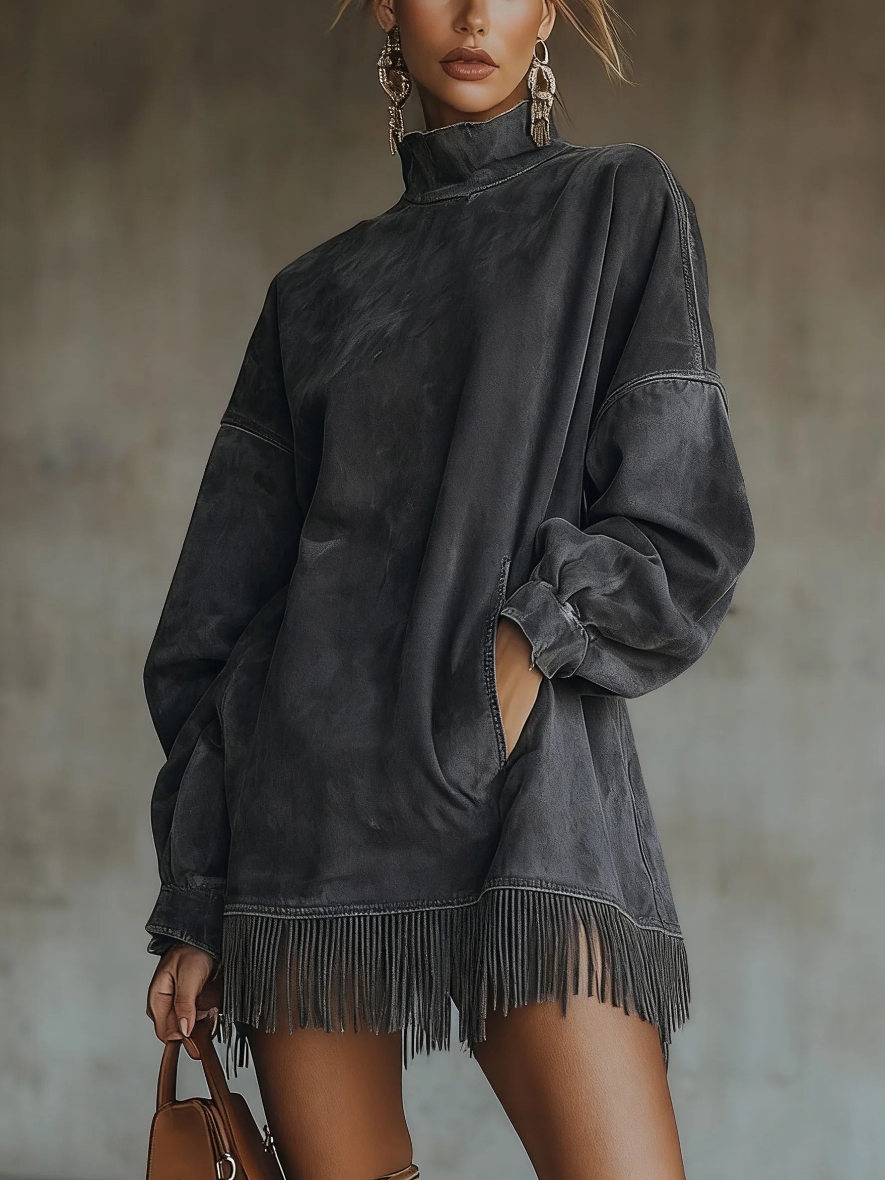 Alexandra™ | Comfy Fringe Dress