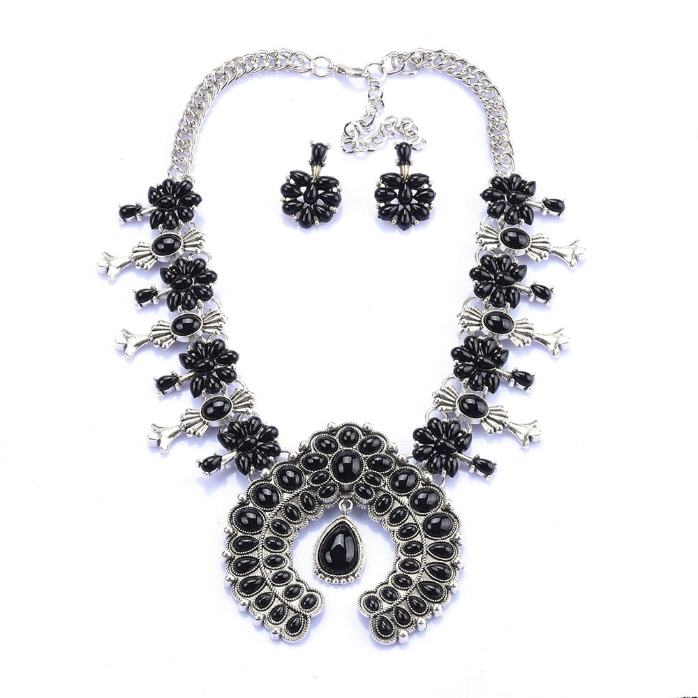 Zahara™ Southwest Turquoise Floral Necklace Set