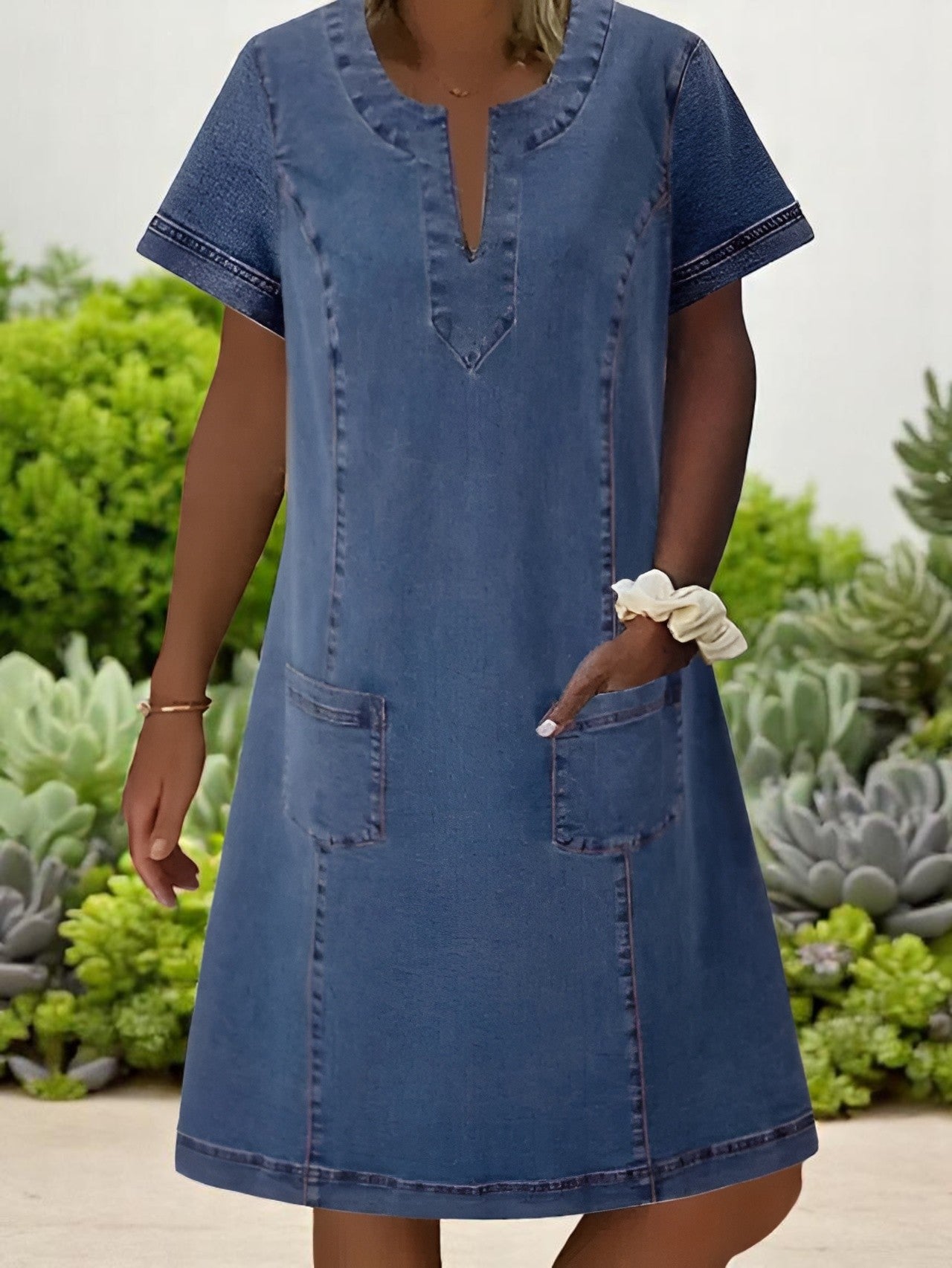 Erin™ | Cozy Denim Dress
