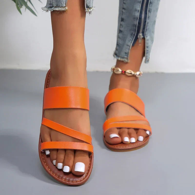 Lilac | Women's Comfort Flat Sandals