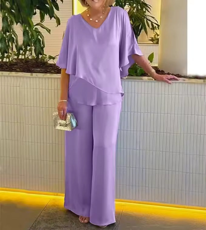 Clarissa™ | Chic Two-Piece Ensemble with Sophisticated Style