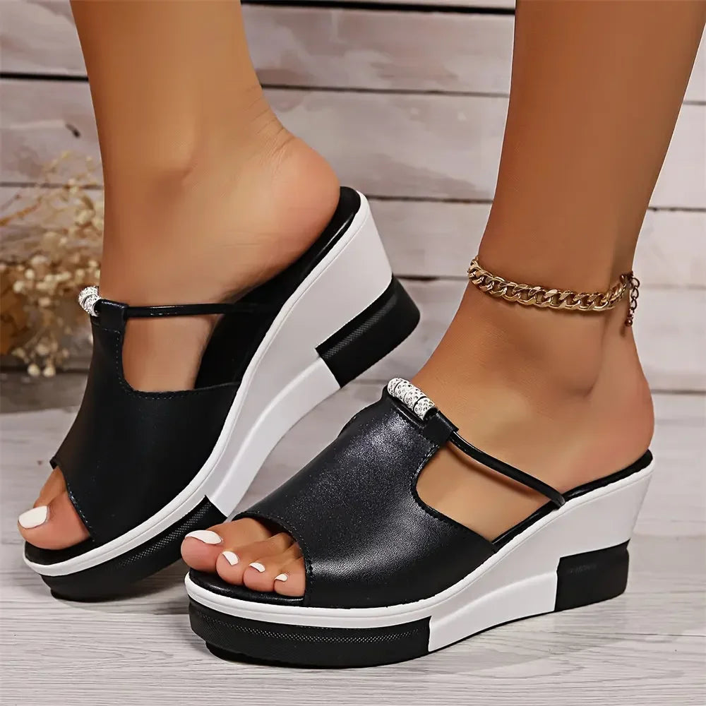 Belle | Women's Comfort Cushioned Wedge Sandals