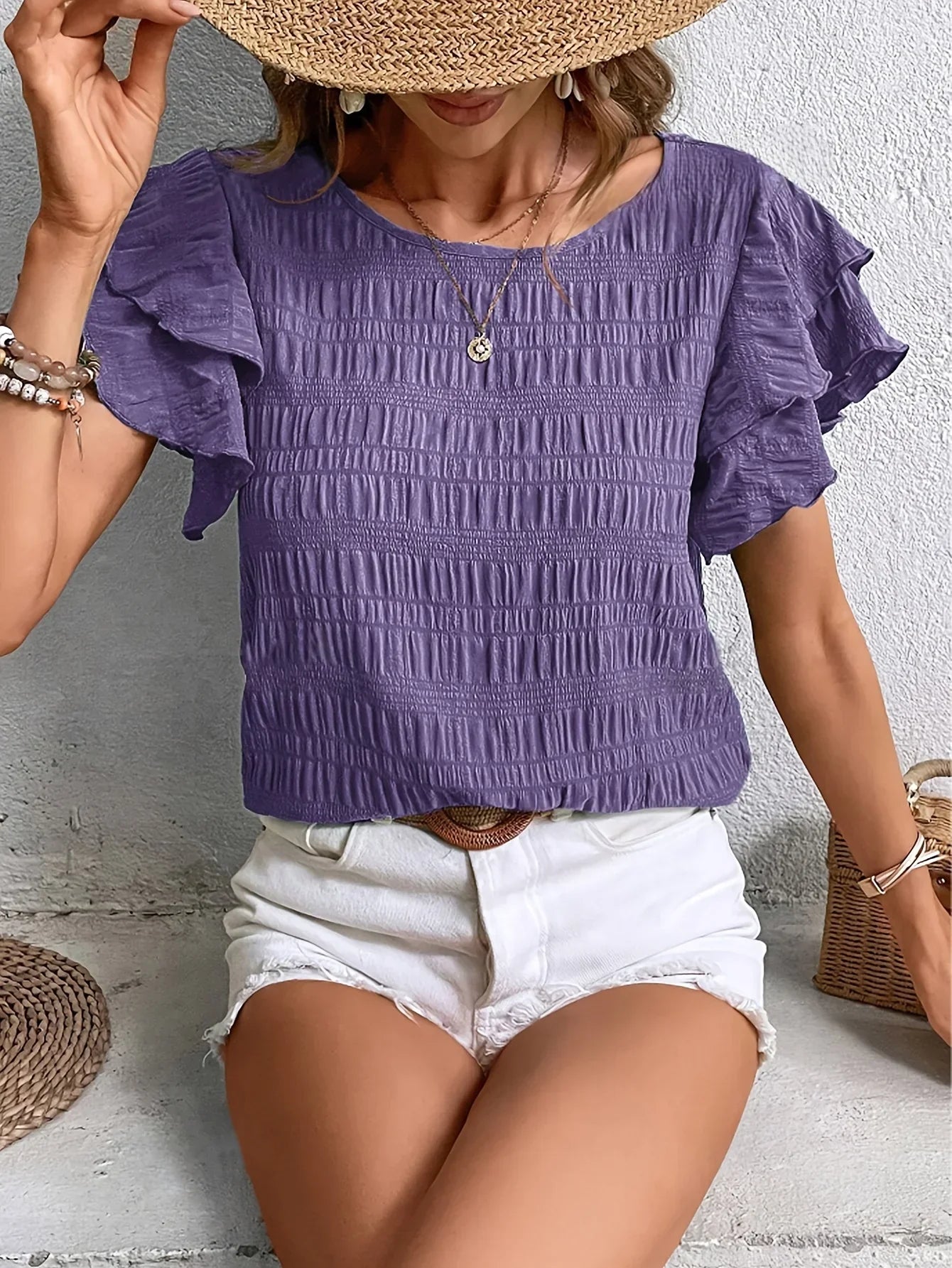 Charmaine™ | Airy Blouse with Playful Ruffles