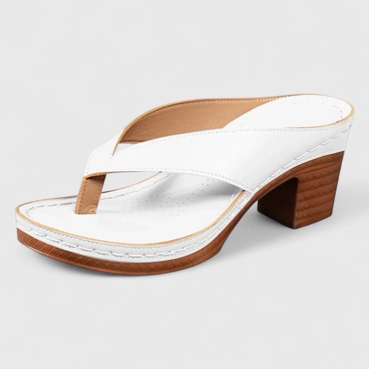 Remy | Women's Platform Sole Thong Sandals with Block Heel