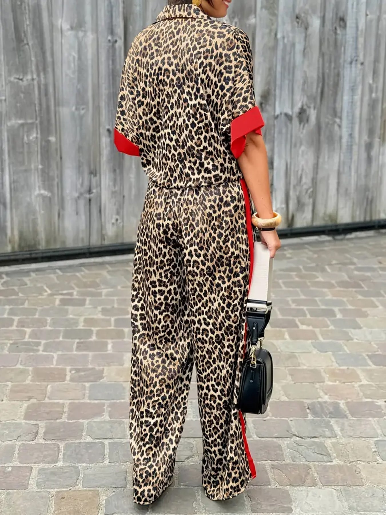 Maria™ | Fluid Leopard Print Wide-Leg Set