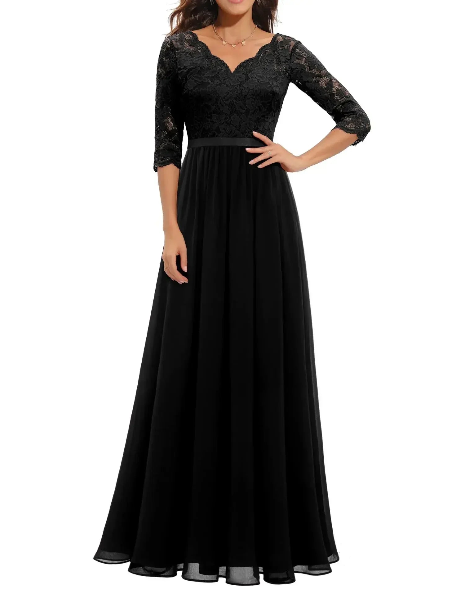 Diane™ | Women's Elegant Long Lace Dress