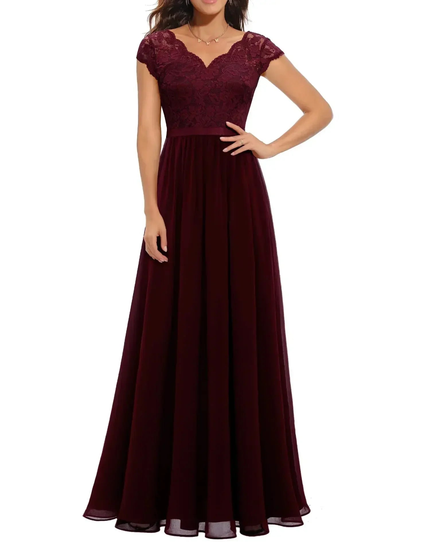 Diane™ | Women's Elegant Long Lace Dress