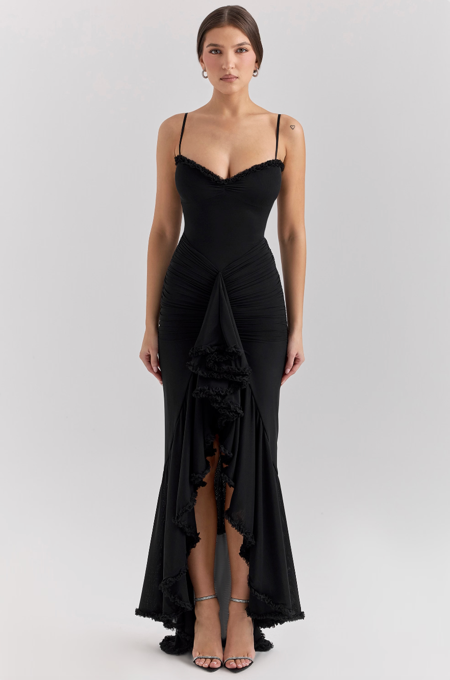 Alexandra | Lace Ruched Dress for Women - Perfect for Wedding Guests
