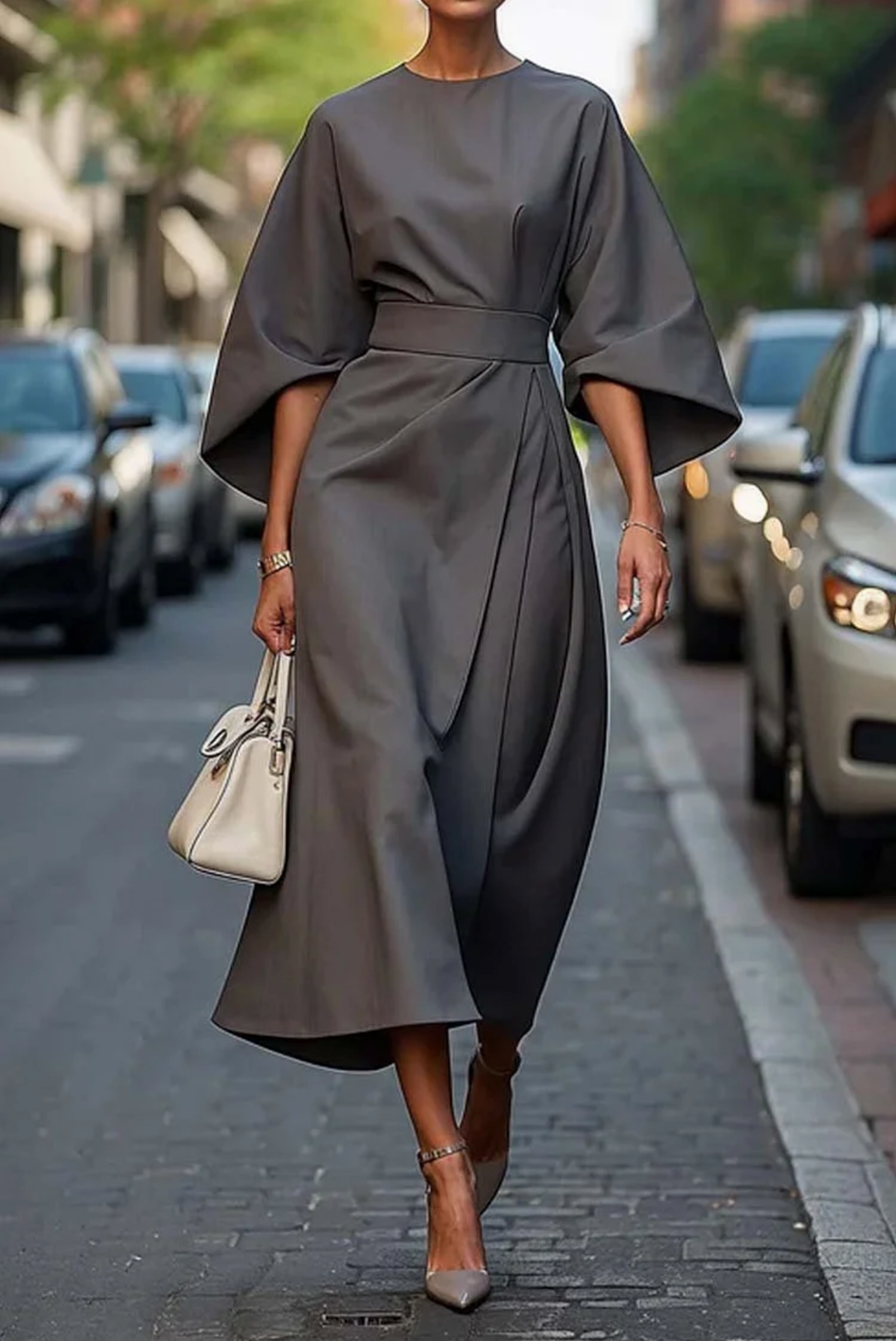 Wendy™ | Chic Lantern Sleeve Dress