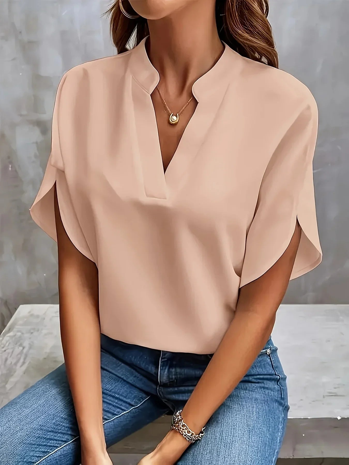 Thalia™ | Elegant Tailored Blouse