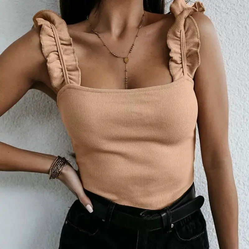 Solea™ | Charming Ruffled Summer Blouse