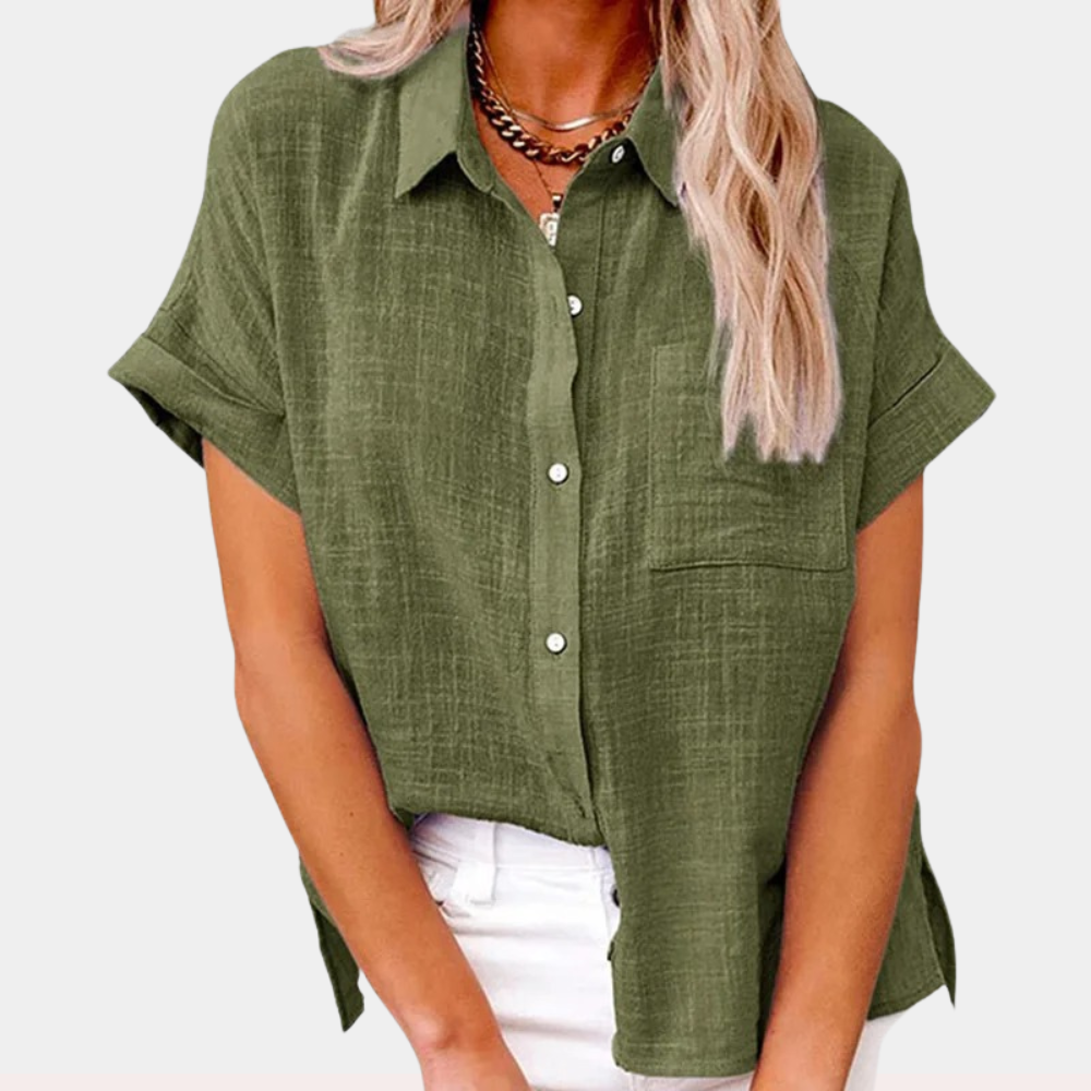 Claudia™ | Breezy Front Pocket Shirt