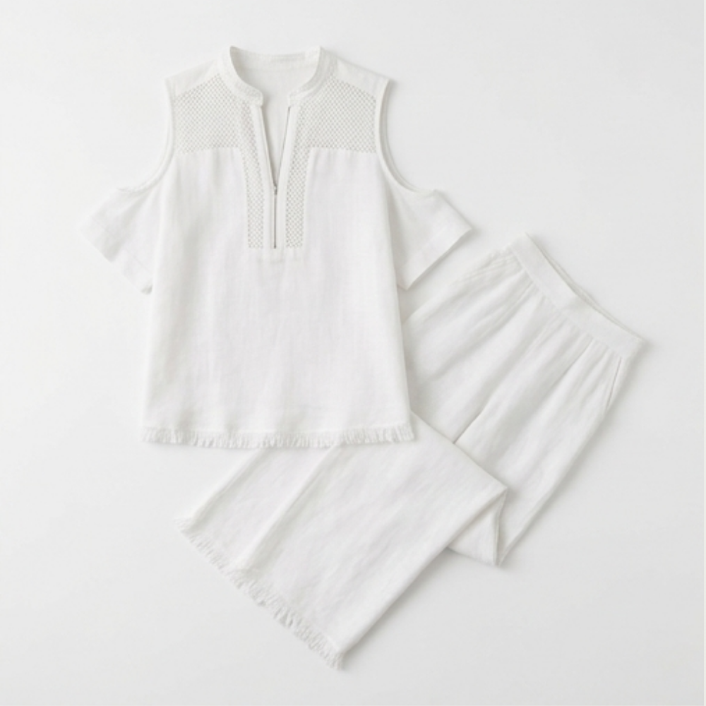 Breezy Cold-Shoulder Lounge Set