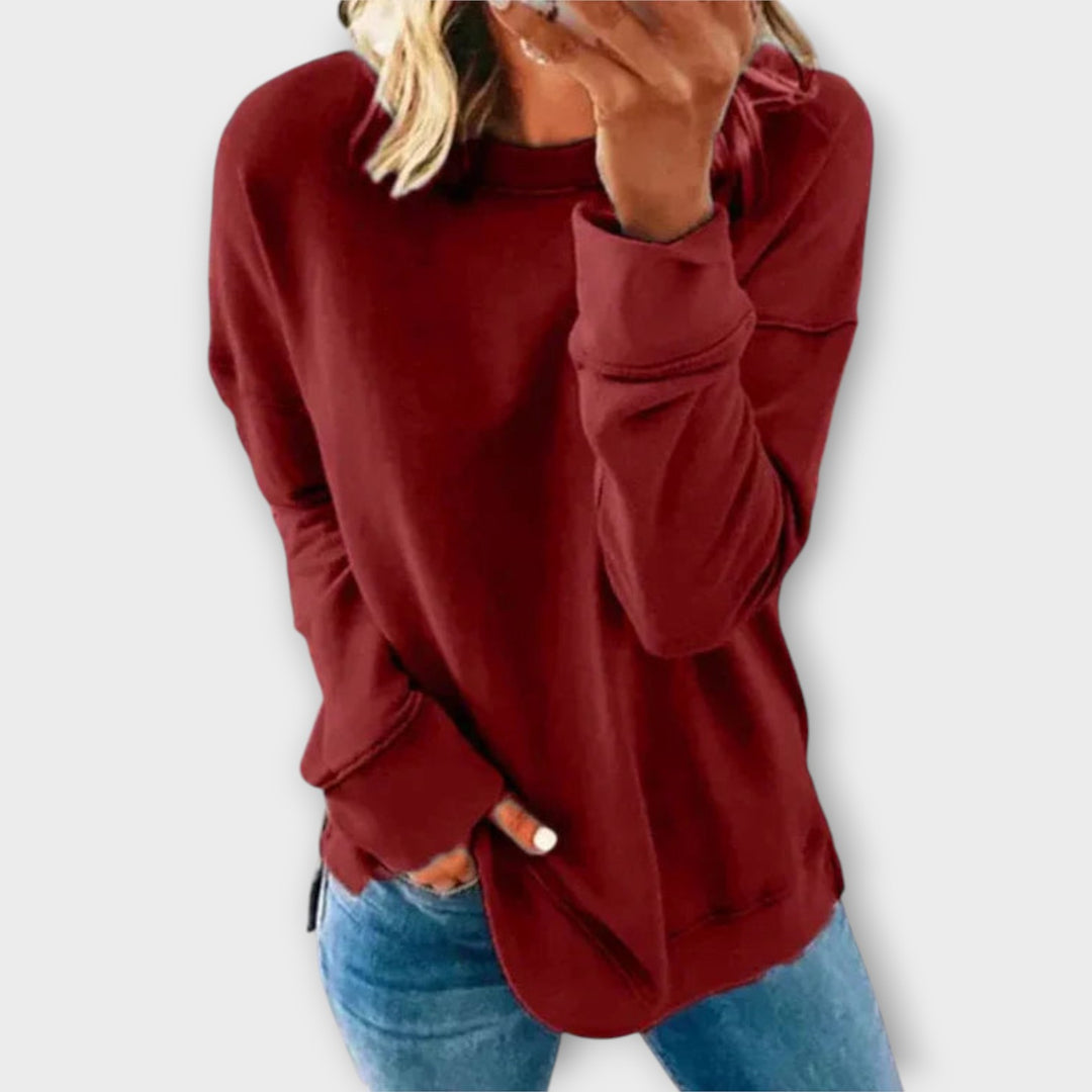 Women’s Relaxed Fit Cotton-Blend Sweatshirt