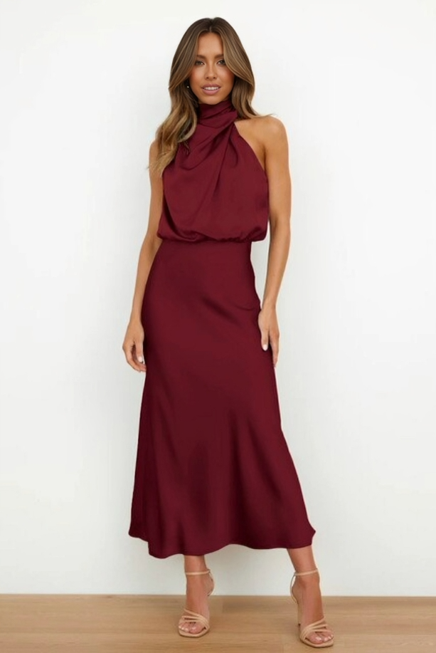 Mariana™ | Sophisticated Halter Evening Gown