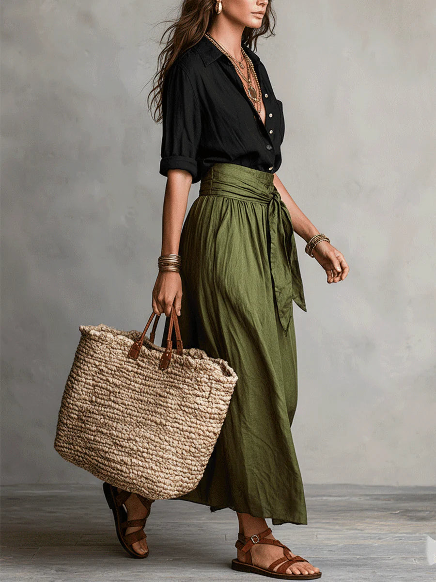 Anastasia | Women's Two-Piece Button-Up Set