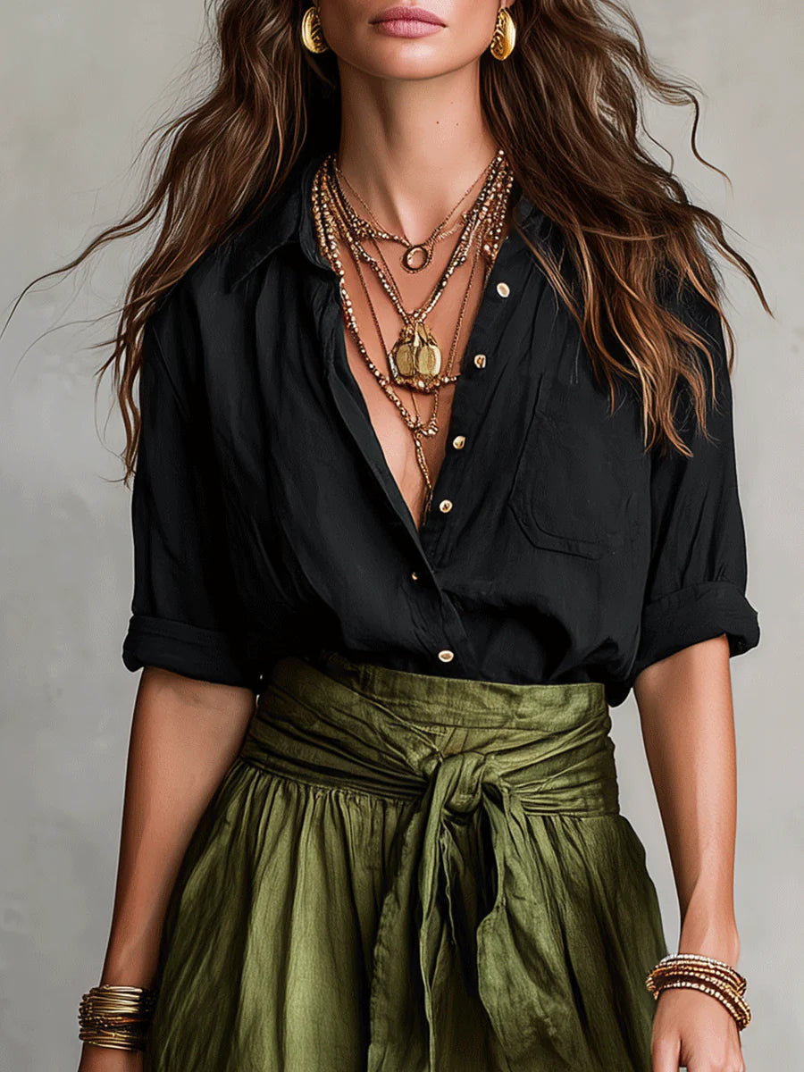 Anastasia | Women's Two-Piece Button-Up Set