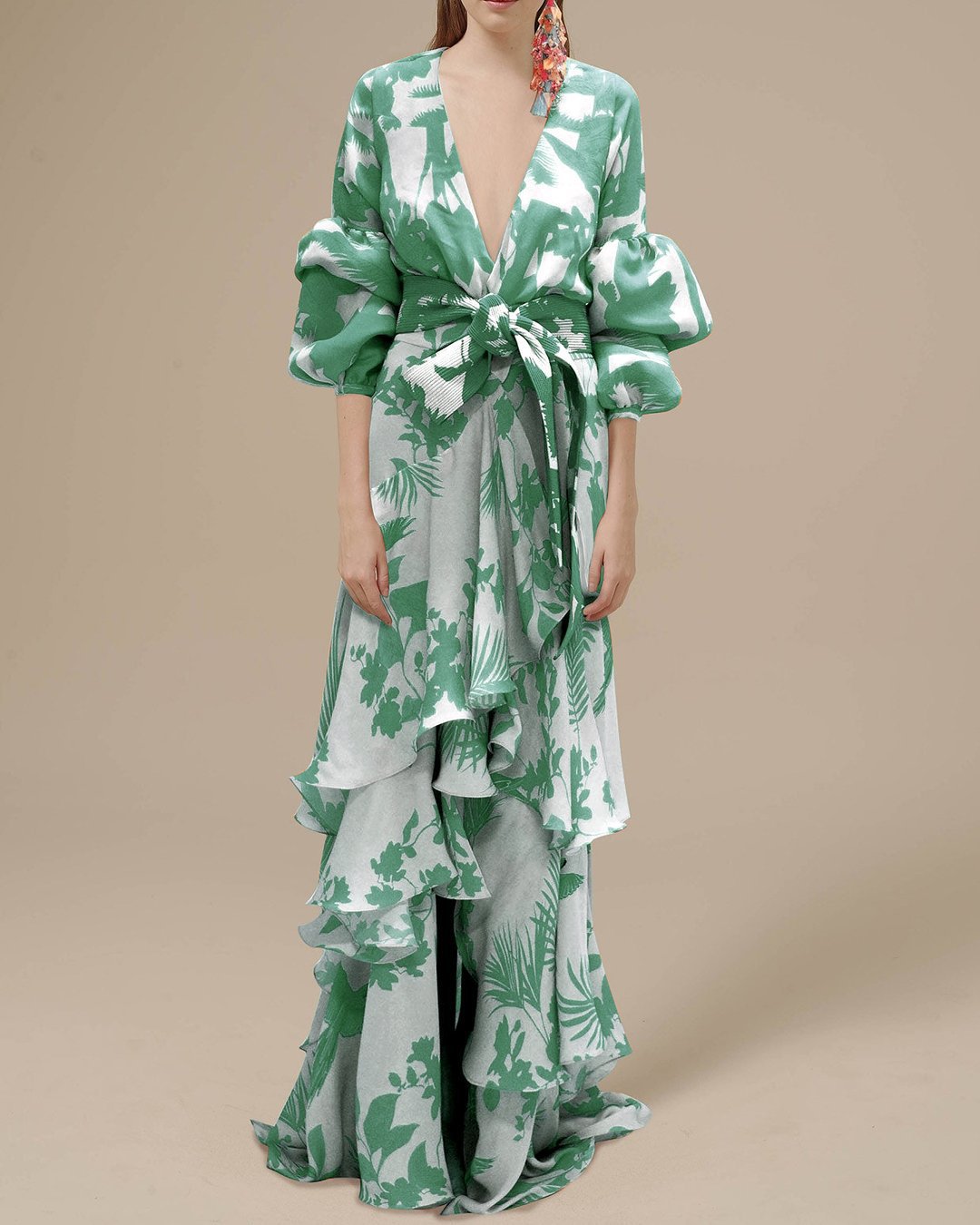 Aurelia | Women's Maxi Dress with Floral Wrap Design