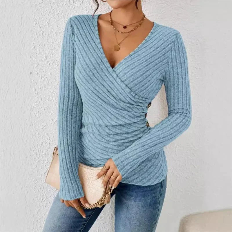 Caroline™ | Long Sleeve Tummy-Tucking Top