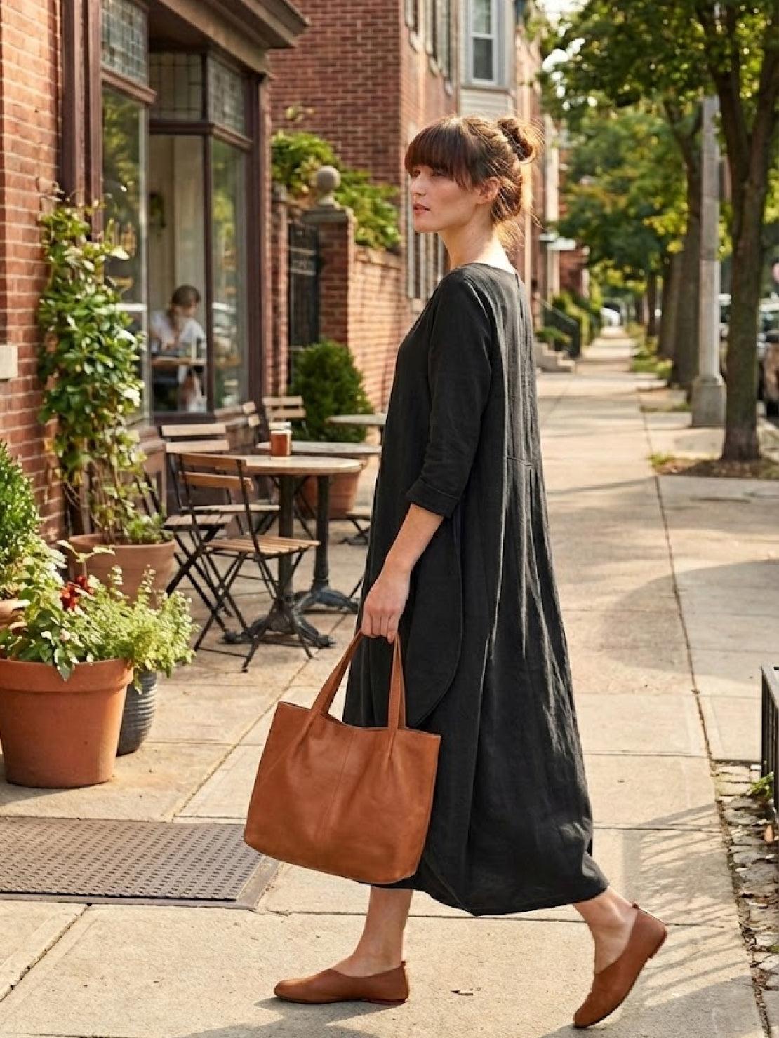 Serena | Women's Bohemian Oversized Maxi Dress with 3/4 Sleeves