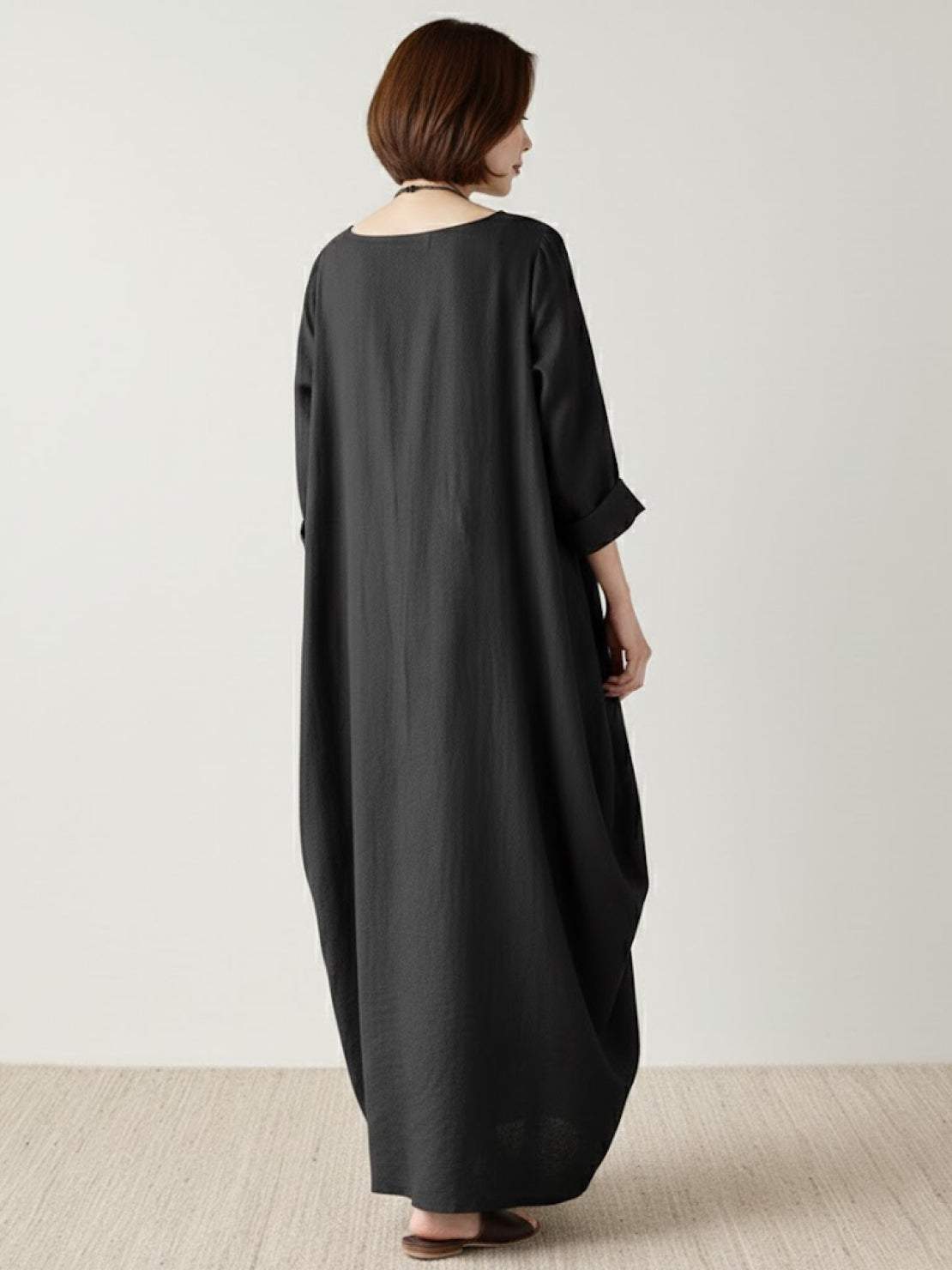 Serena | Women's Bohemian Oversized Maxi Dress with 3/4 Sleeves