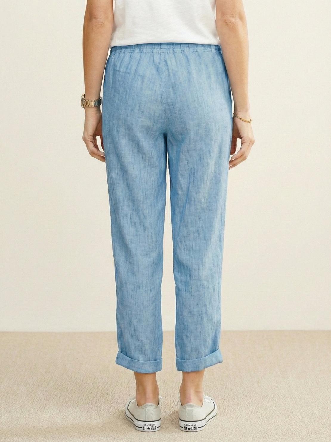 Harper | Women's Straight-Leg Casual Pants with Drawstring