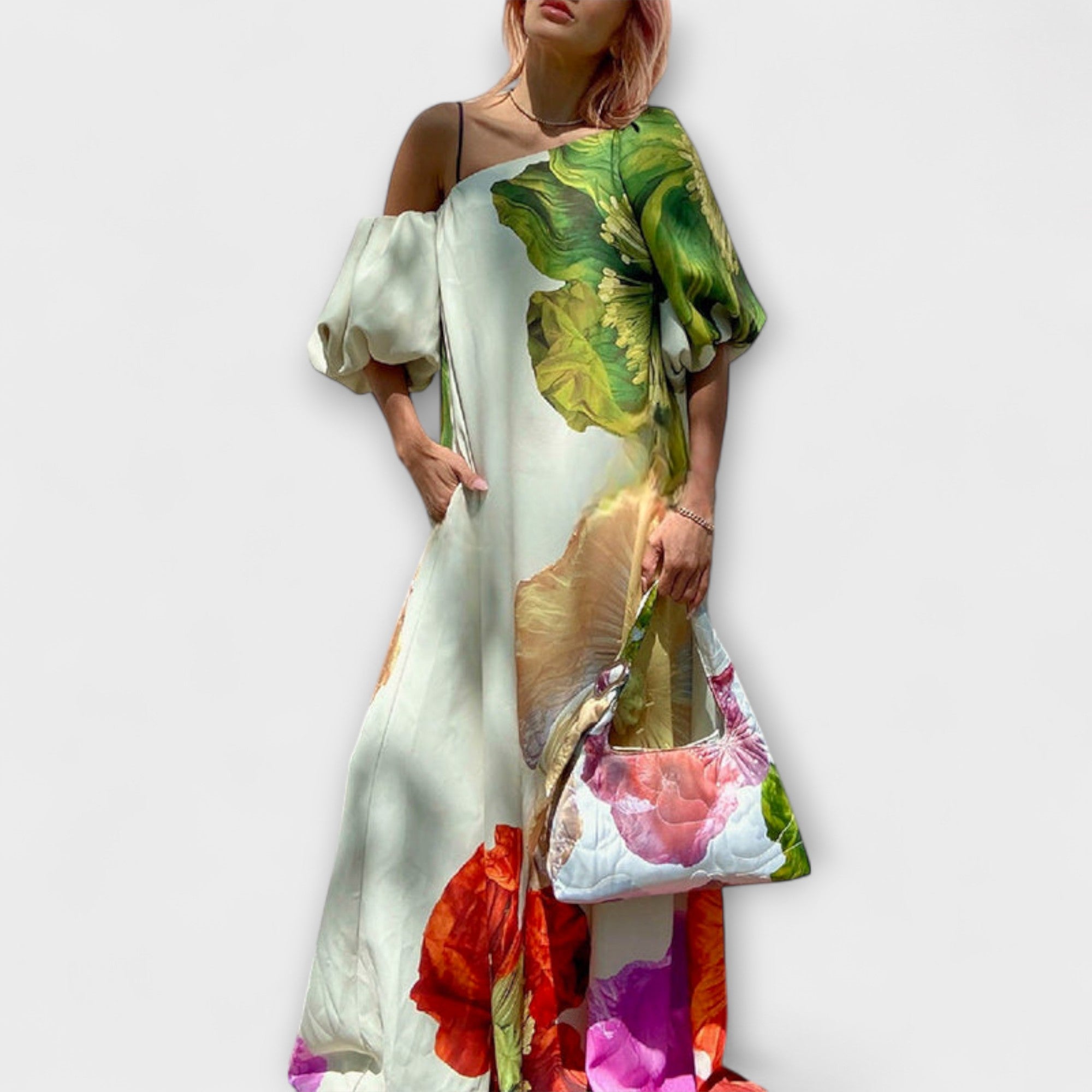 Calliope | Off-Shoulder Floral Maxi Dress for Women