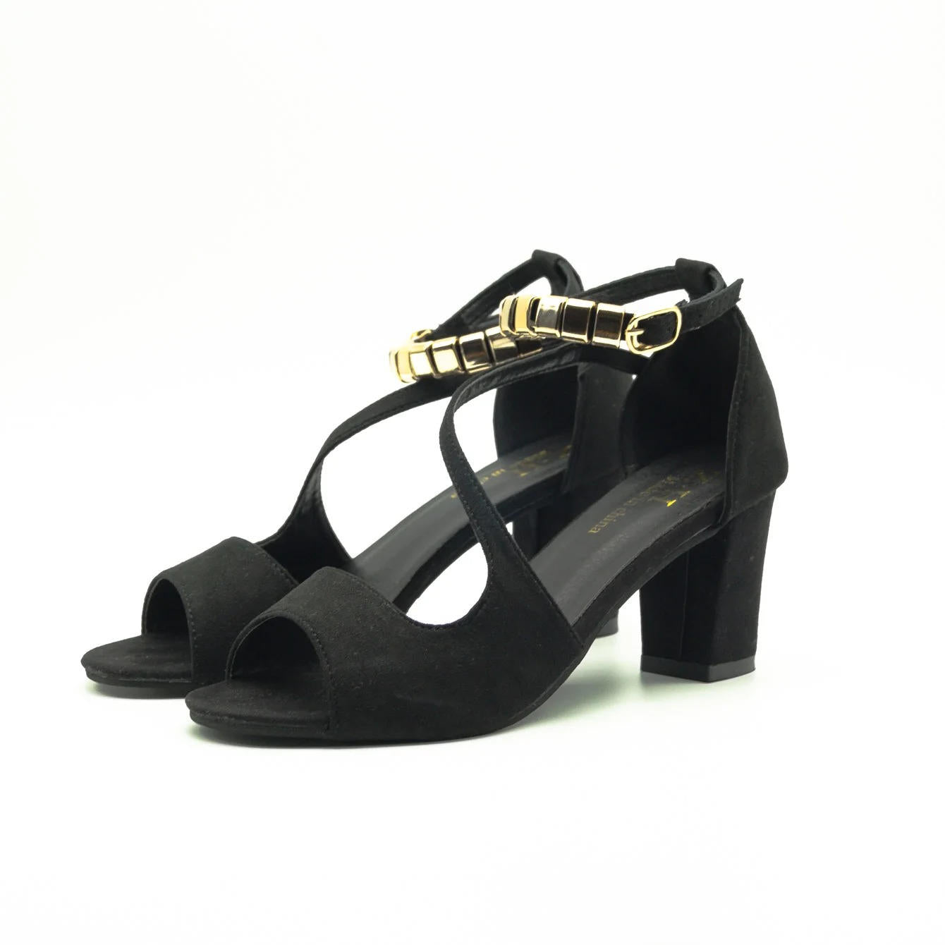 Camille | Women's Block Heel Sandals with Ankle Strap