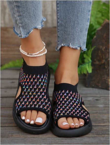 Luna | Women's Casual Open-Toe Slip-On Platform Sandals