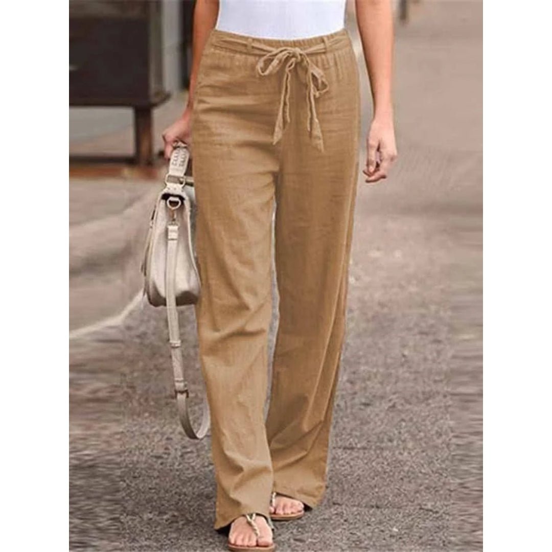 Clementina | Women's Wide Leg Pants with Drawstring