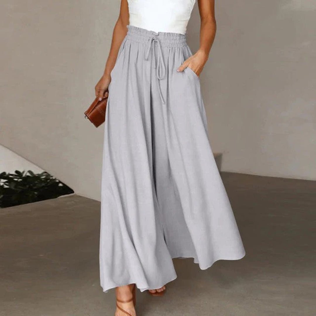 Clementine | Women's High-Waisted Wide-Leg Palazzo Trousers