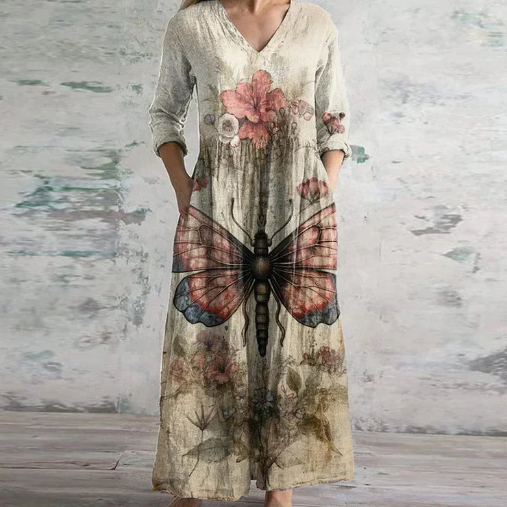 Kristen™ | Chic Vintage-Inspired Maxi Dress